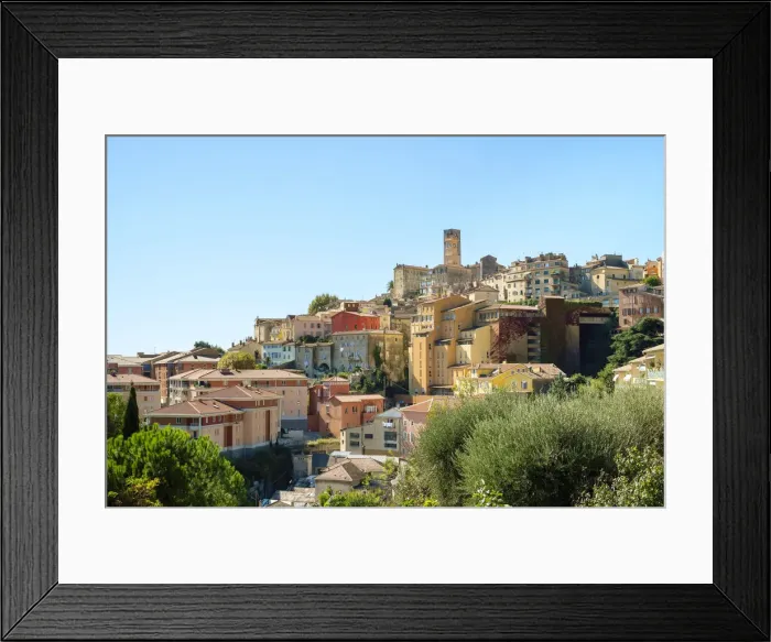 Framed Print : View of hilltop city of Grasse, Alpes-Maritimes, Provence-Alpes-Ca'te d Azur, France Framed Print : View of hilltop city of Grasse, Alpes-Maritimes, Provence-Alpes-Ca'te d Azur, France