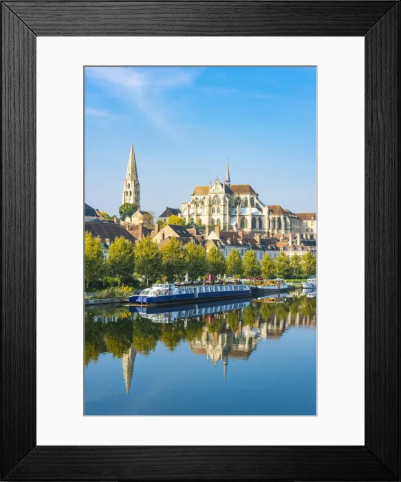 Framed Print : France, Bourgogne-Franche-Comte, Burgundy, Yonne, Auxerre Framed Print : France, Bourgogne-Franche-Comte, Burgundy, Yonne, Auxerre