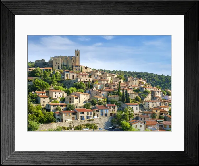 Framed Print : Hilltop town of Eus, Pyrenees-Orientales, Languedoc-Roussillon, France Framed Print : Hilltop town of Eus, Pyrenees-Orientales, Languedoc-Roussillon, France