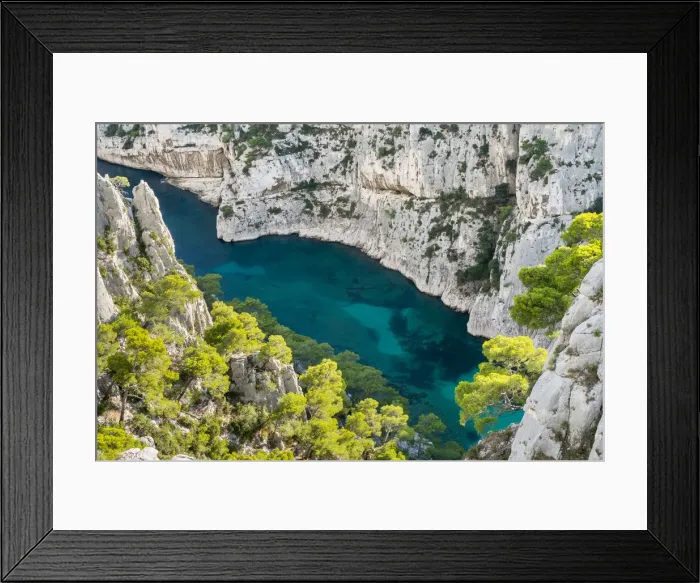 Framed Print : Calanque d En-Vau, Parc National des Calanques, Bouches-du-Rha'ne Framed Print : Calanque d En-Vau, Parc National des Calanques, Bouches-du-Rha'ne