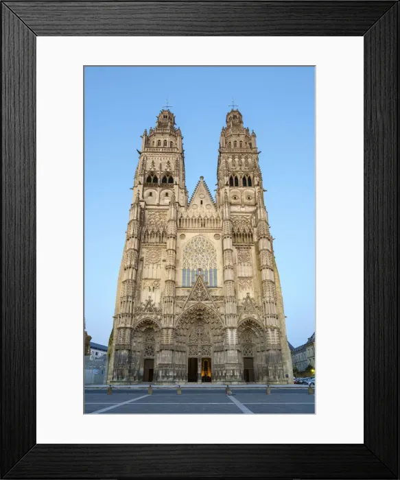 Framed Print : Front facade of Cathedrale Saint-Gatien cathedral, Tours, Indre-et-Loire Framed Print : Front facade of Cathedrale Saint-Gatien cathedral, Tours, Indre-et-Loire
