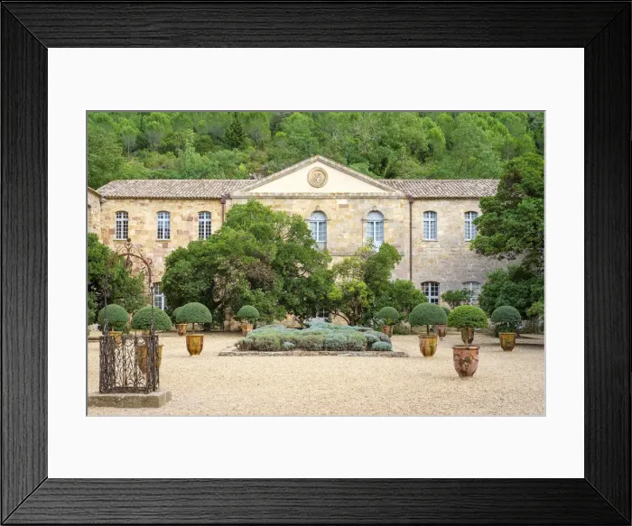 Framed Print : Cour Louis XIV at Abbaye de Fontfroide, Aude Department, Languedoc-Roussillon, France Framed Print : Cour Louis XIV at Abbaye de Fontfroide, Aude Department, Languedoc-Roussillon, France