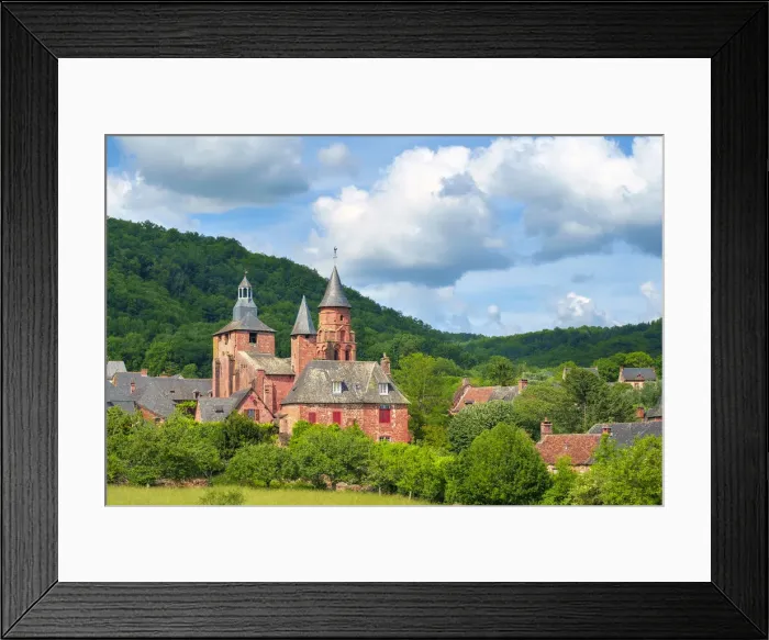 Framed Print : Distinctive red sandstone buildings in Collonges-la-Rouge, Correze, Limousin Framed Print : Distinctive red sandstone buildings in Collonges-la-Rouge, Correze, Limousin
