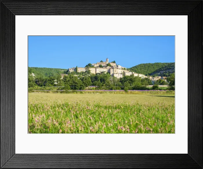 Framed Print : Hilltop town of Banon, Alpes-de-Haute-Provence, Provence-Alpes-Ca'te d Azur, France