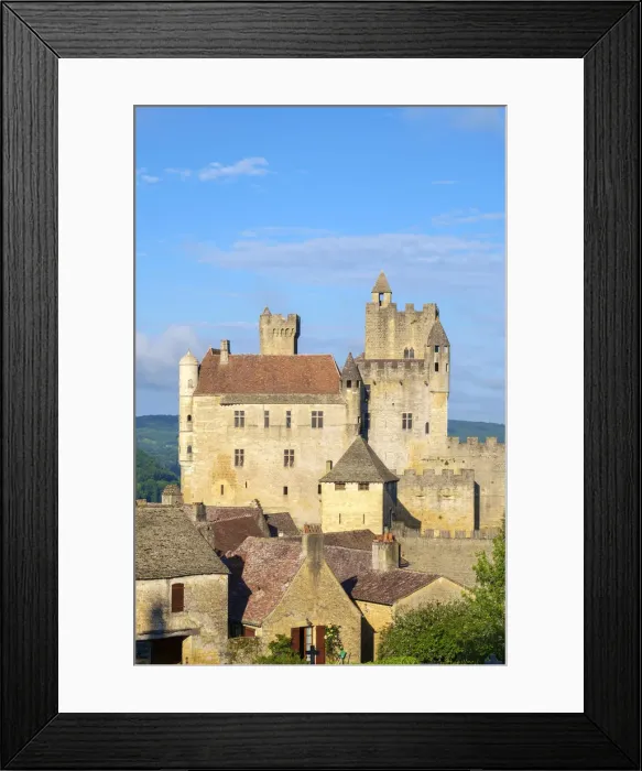 Framed Print : Beynac-et-Cazenac castle and medieval houses, Dordogne Department, Aquitaine, France Framed Print : Beynac-et-Cazenac castle and medieval houses, Dordogne Department, Aquitaine, France
