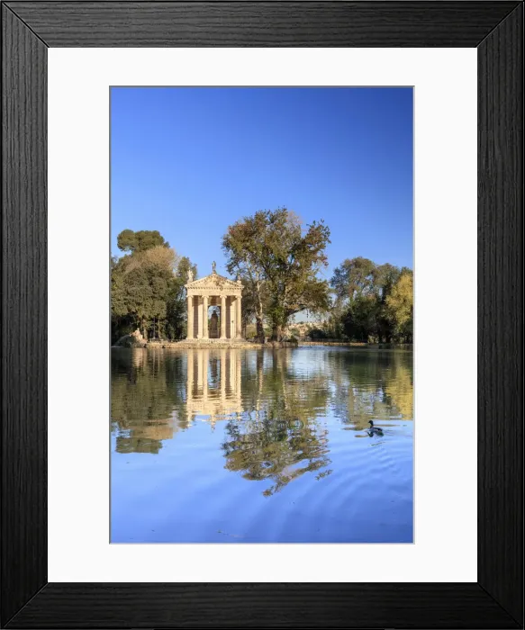 Framed Print : Italy, Rome, Villa Borghese lake Framed Print : Italy, Rome, Villa Borghese lake