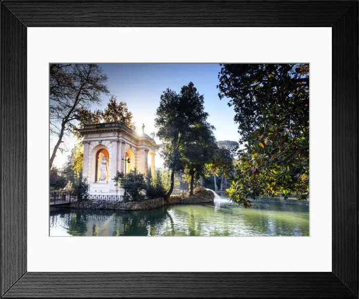 Framed Print : Italy, Rome, Villa Borghese lake Framed Print : Italy, Rome, Villa Borghese lake