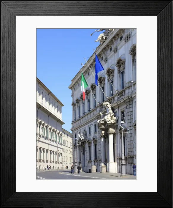 Framed Print : Italy, Rome, Quirinale buildings, home of the President of Italian Republic Framed Print : Italy, Rome, Quirinale buildings, home of the President of Italian Republic