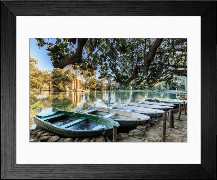 Framed Print : Italy, Rome, Villa Borghese lake Framed Print : Italy, Rome, Villa Borghese lake