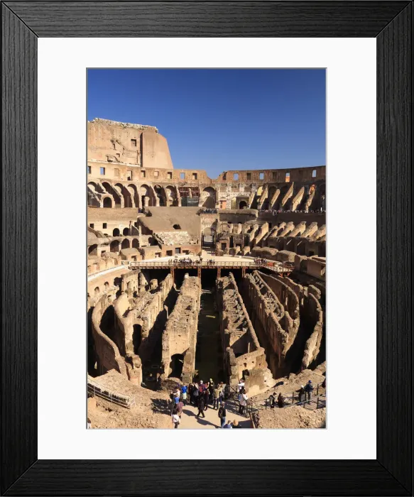 Framed Print : Italy, Rome, Colosseum interiors at sunset Framed Print : Italy, Rome, Colosseum interiors at sunset