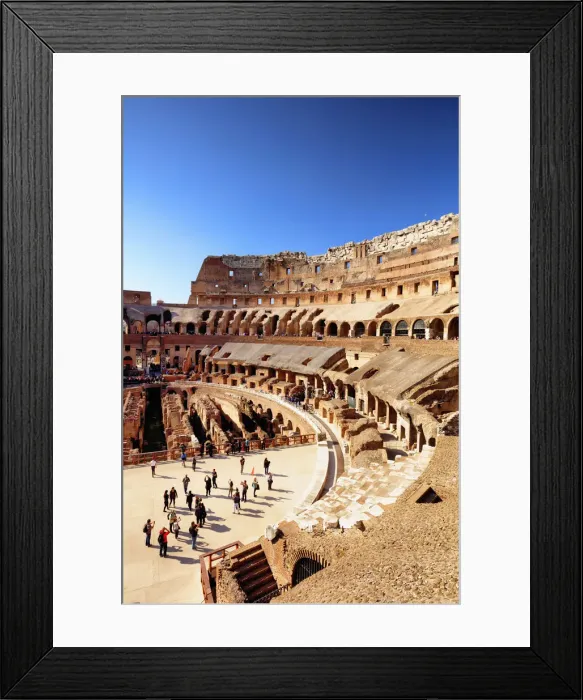Framed Print : Italy, Rome, Colosseum interiors at sunset Framed Print : Italy, Rome, Colosseum interiors at sunset