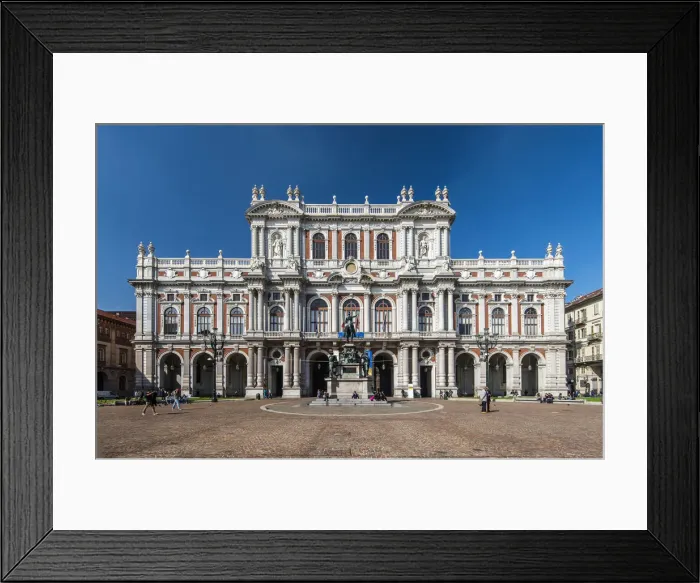 Framed Print : The 19th century rear facade of Palazzo Carignano on Piazza Carlo Alberto, Turin Framed Print : The 19th century rear facade of Palazzo Carignano on Piazza Carlo Alberto, Turin