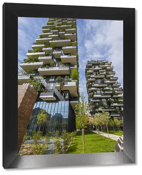 Bosco Verticale or Vertical Forest residential towers located in Porta Nuova district