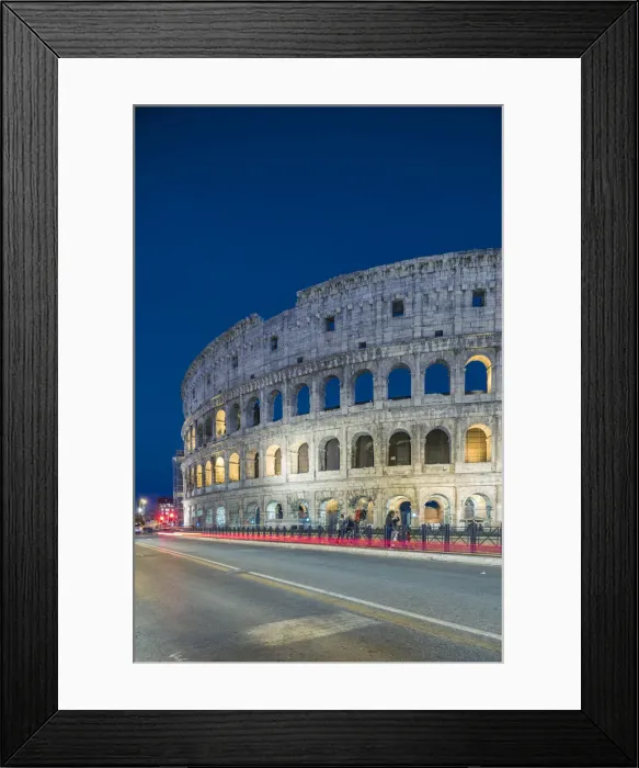 Framed Print : Rome, Lazio, Italy. Colosseum at dusk Framed Print : Rome, Lazio, Italy. Colosseum at dusk