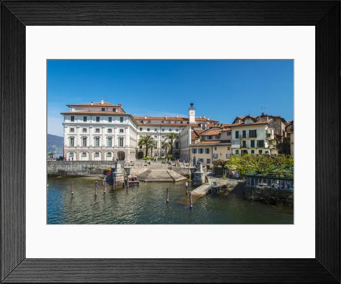 Framed Print : Palazzo Borromeo or Borromean Palace, Isola Bella, Lake Maggiore, Piedmont, Italy