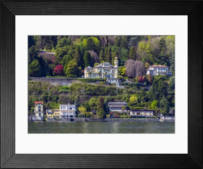 Framed Print : Scenic view of Lake Maggiore, Stresa, Piedmont, Italy Framed Print : Scenic view of Lake Maggiore, Stresa, Piedmont, Italy