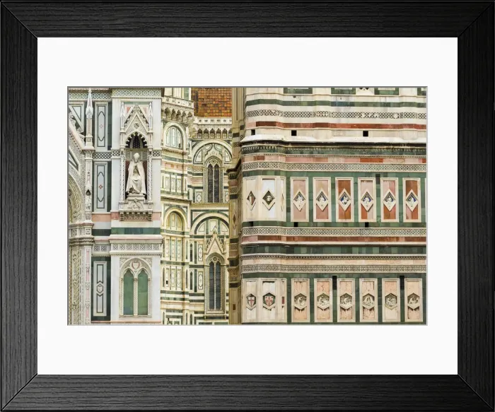 Framed Print : Florence, Tuscany, Italy. Details of the Cathedrals architecture Framed Print : Florence, Tuscany, Italy. Details of the Cathedrals architecture