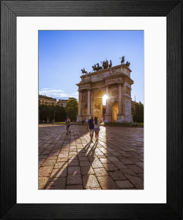 Framed Print : Milan, Lombardy, Italy. Arch of Peace at sunset Framed Print : Milan, Lombardy, Italy. Arch of Peace at sunset