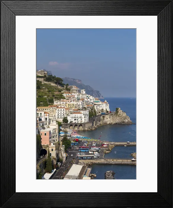 Framed Print : Italy, Campagnia, Amalfi Coast, Amalfi. The town of Amalfi