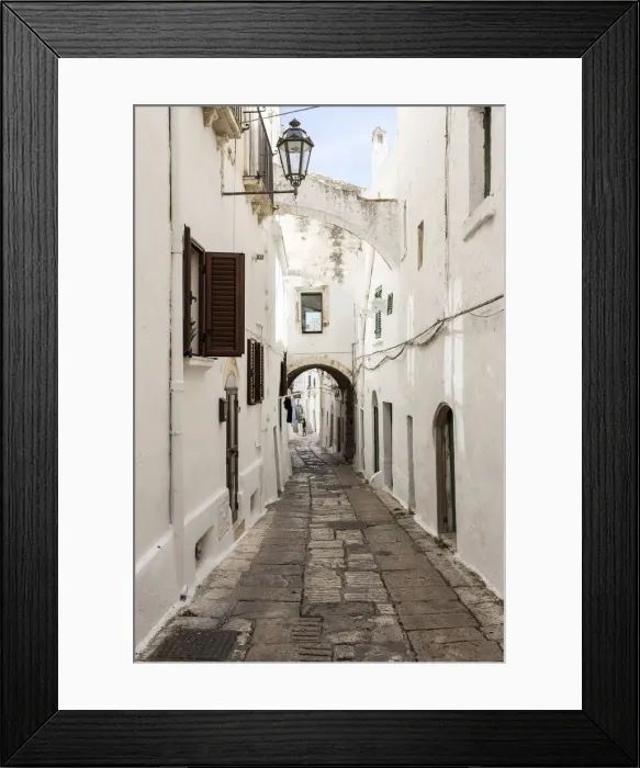 Framed Print : Italia, Italy, Apulia, Puglia, Brindisi district. Ostuni Framed Print : Italia, Italy, Apulia, Puglia, Brindisi district. Ostuni