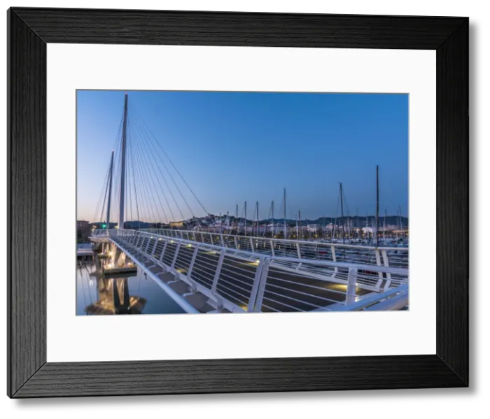 Framed Print : Europe, Italy, the gulf of La Spezia. The new bridge of Porto Mirabello Framed Print : Europe, Italy, the gulf of La Spezia. The new bridge of Porto Mirabello