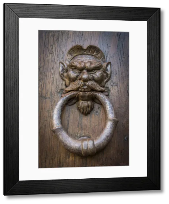 Framed Print : Europe, Italy, Seravezza. A door knocker on the Villa Medici Framed Print : Europe, Italy, Seravezza. A door knocker on the Villa Medici