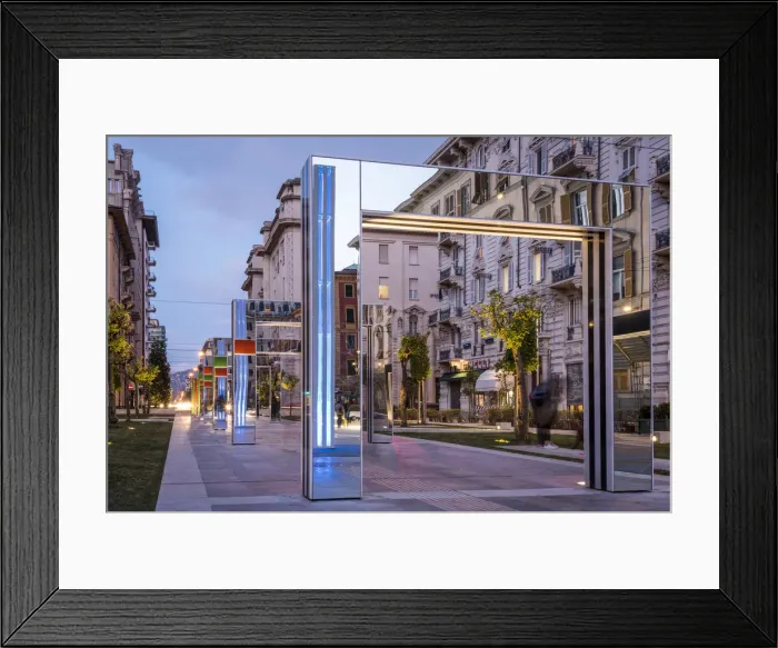 Framed Print : Europe, Italy, La Spezia. The new Piazza Verdi Framed Print : Europe, Italy, La Spezia. The new Piazza Verdi