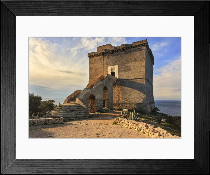 Framed Print : Italia, Italy, Apulia, Puglia. Salento, Salentine Peninsula. Lecce District. Nardo. Porto Selvaggio Nature Reserve. Torre dall'alto Framed Print : Italia, Italy, Apulia, Puglia. Salento, Salentine Peninsula. Lecce District. Nardo. Porto Selvaggio Nature Reserve. Torre dall'alto