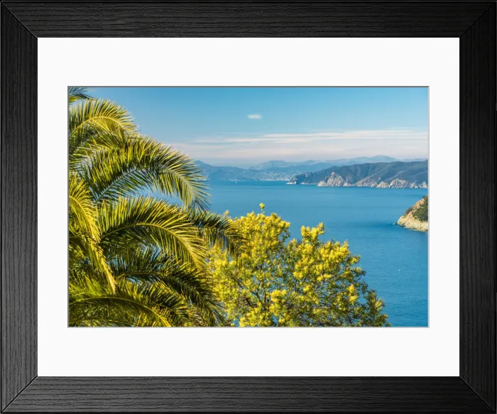 Framed Print : Europe, Italy, Levanto. On the hiking path from Punta Mesco Framed Print : Europe, Italy, Levanto. On the hiking path from Punta Mesco