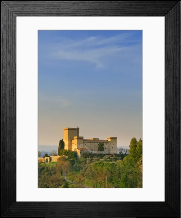 Framed Print : Italy, Umbria, Terni District, Narni. Rocca di Albornoz, view of the castle Framed Print : Italy, Umbria, Terni District, Narni. Rocca di Albornoz, view of the castle