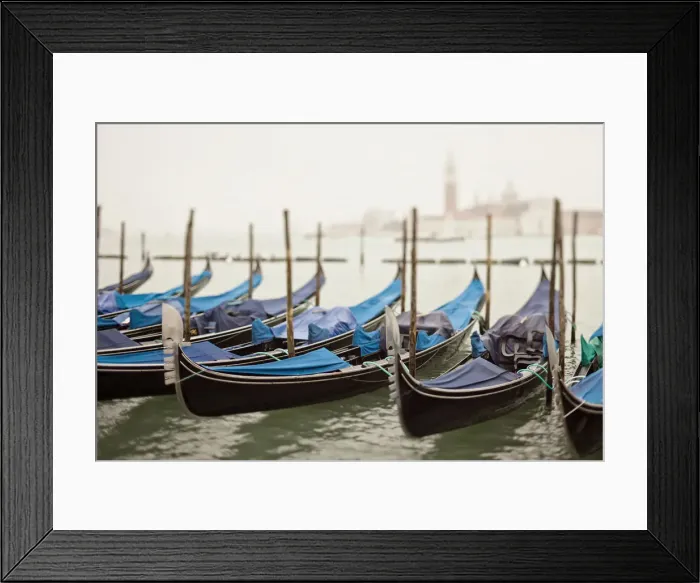Framed Print : Italy, Veneto, Venezia district, Venice. San Giorgio Maggiore. Gondolas Framed Print : Italy, Veneto, Venezia district, Venice. San Giorgio Maggiore. Gondolas