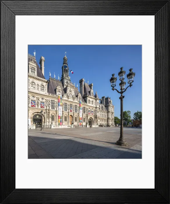 Framed Print : Hotel de Ville, housing of the citys local administration, Paris, France Framed Print : Hotel de Ville, housing of the citys local administration, Paris, France