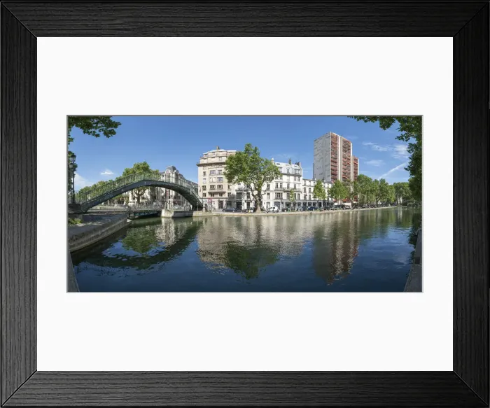 Framed Print : Quai de Valmy, Porte-Saint-Martin, Paris, France Framed Print : Quai de Valmy, Porte-Saint-Martin, Paris, France