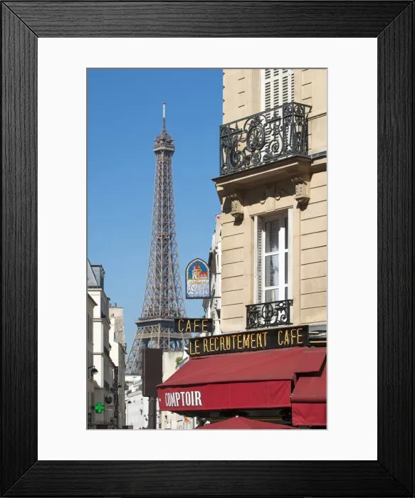 Framed Print : Eiffel Tower seen from Rue Saint-Dominique, Paris, France Framed Print : Eiffel Tower seen from Rue Saint-Dominique, Paris, France