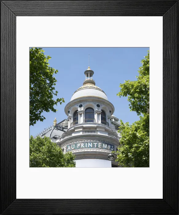 Framed Print : Printemps department store, Paris, France