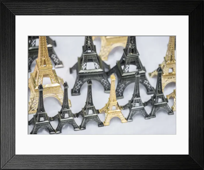 Framed Print : Miniature Eiffel Tower as souvenir, Paris, France