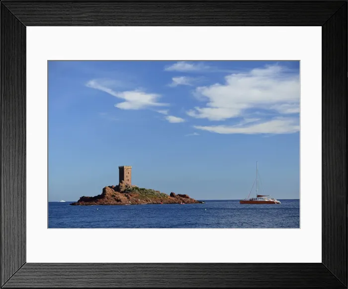 Framed Print : Ile d Or, At Port de Poussai, St. Raphael, Provence Alpes Cote d Azur, France Framed Print : Ile d Or, At Port de Poussai, St. Raphael, Provence Alpes Cote d Azur, France