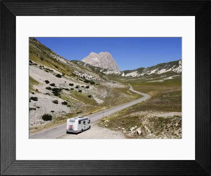 Framed Print : Motorhome, Les Alpilles, Provence, France Framed Print : Motorhome, Les Alpilles, Provence, France