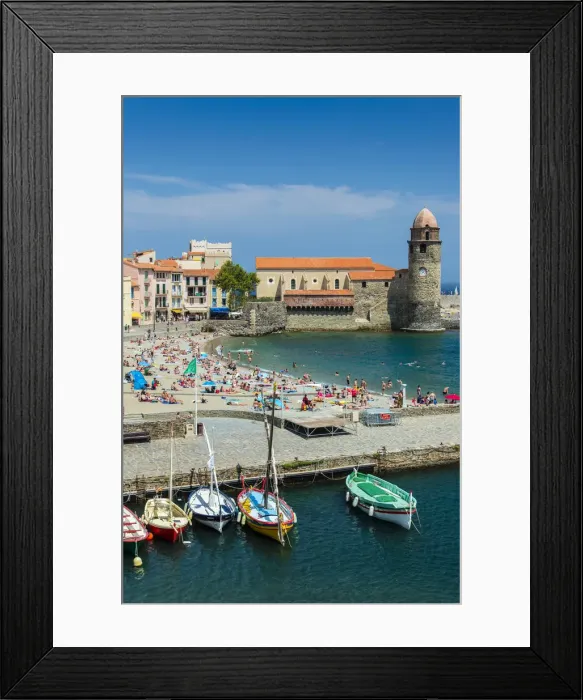 Framed Print : Collioure, Languedoc-Roussillon, France Framed Print : Collioure, Languedoc-Roussillon, France
