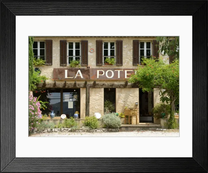 Framed Print : Pottery shop in Villecroze, Provence France, Europe Framed Print : Pottery shop in Villecroze, Provence France, Europe