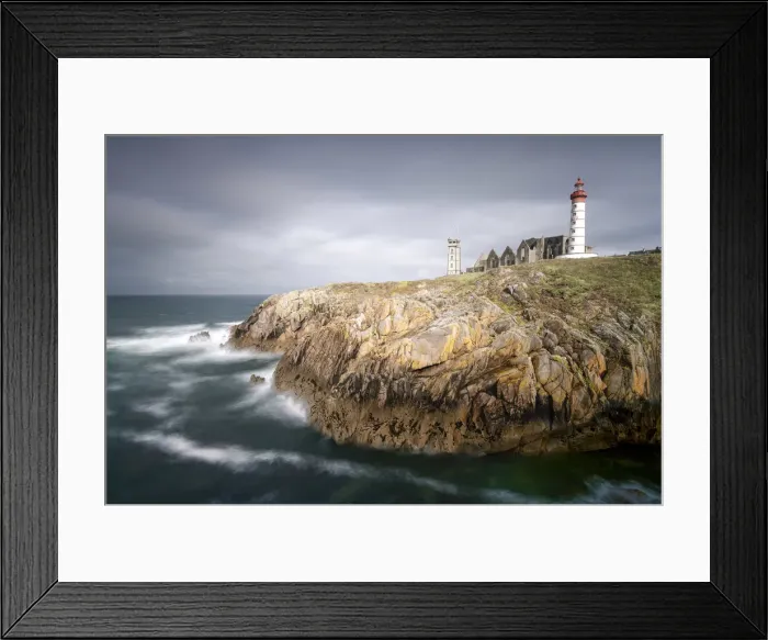 Framed Print : Ponte Saint Mathieu, Brittany, France. Cliffs Framed Print : Ponte Saint Mathieu, Brittany, France. Cliffs