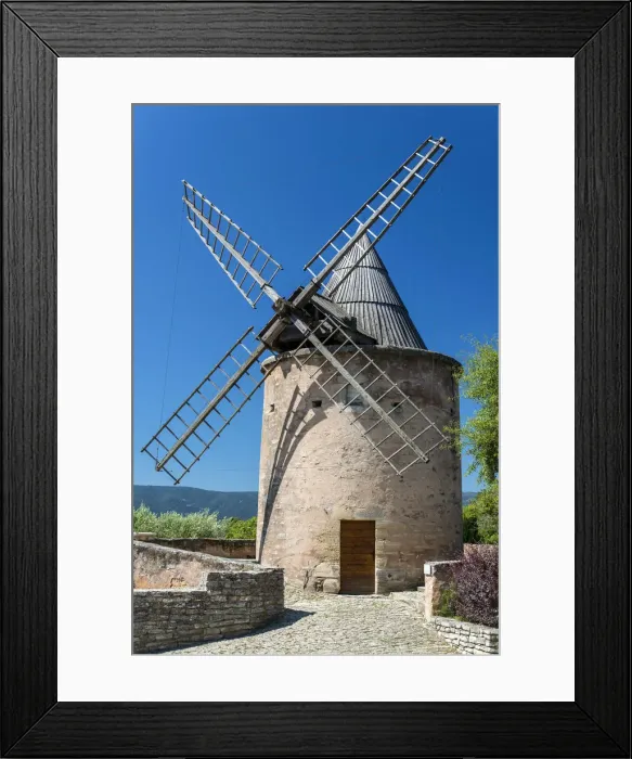 Framed Print : Old windmill in Goult, Vaucluse, Provence, France Framed Print : Old windmill in Goult, Vaucluse, Provence, France