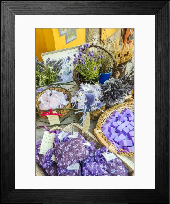 Framed Print : Shop selling typical lavender products in Valensole, Provence, France Framed Print : Shop selling typical lavender products in Valensole, Provence, France