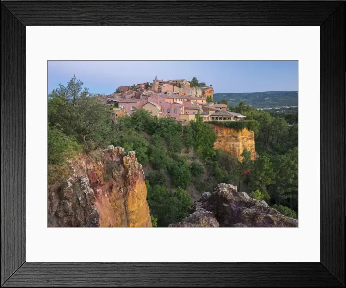 Framed Print : Europe, France, Provence, Vaucluse, View of Roussillon Framed Print : Europe, France, Provence, Vaucluse, View of Roussillon