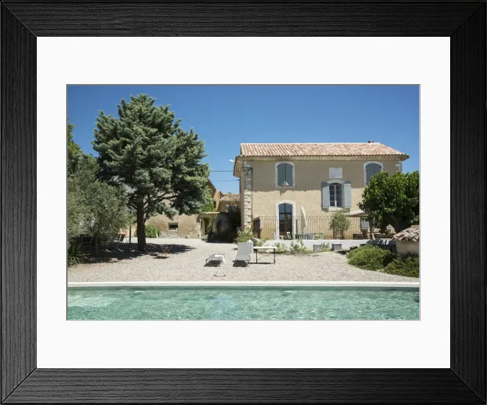 Framed Print : Europe, France, Provence, Saint-Saturnin-les-Apt, Le Domaine Saint Jean, hotel with Framed Print : Europe, France, Provence, Saint-Saturnin-les-Apt, Le Domaine Saint Jean, hotel with