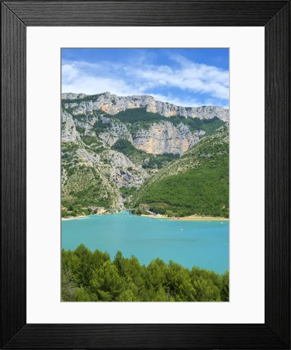 Framed Print : Lac de Sainte-Croix at the entrance of the Gorge du Verdon, Var / Alpes-de-Haute-Provence Framed Print : Lac de Sainte-Croix at the entrance of the Gorge du Verdon, Var / Alpes-de-Haute-Provence