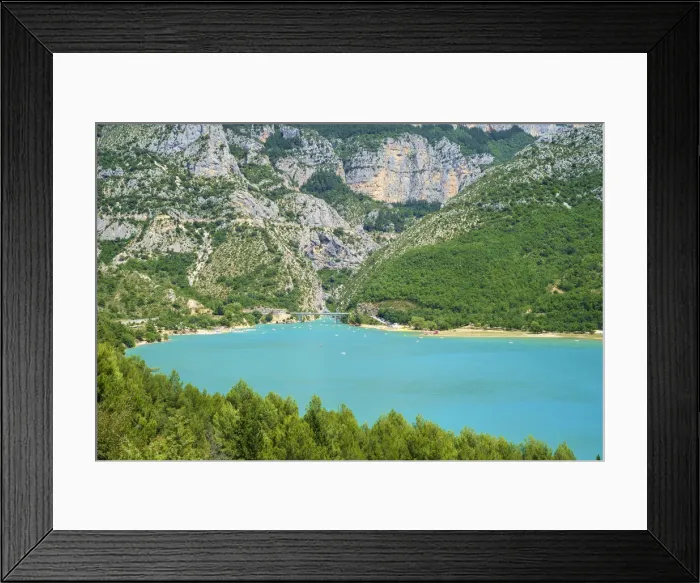 Framed Print : Lac de Sainte-Croix at the entrance of the Gorge du Verdon, Var / Alpes-de-Haute-Provence Framed Print : Lac de Sainte-Croix at the entrance of the Gorge du Verdon, Var / Alpes-de-Haute-Provence