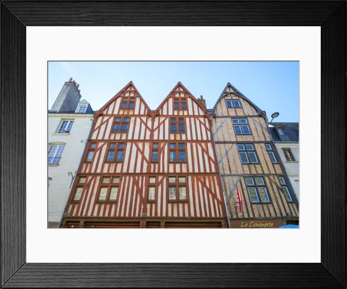 Framed Print : Old wooden half-timbered houses, Tours, Indre-et-Loire, Centre, France Framed Print : Old wooden half-timbered houses, Tours, Indre-et-Loire, Centre, France