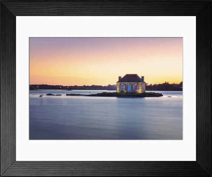 Framed Print : France, Brittany, Morbihan, Belz, Etel river, St Framed Print : France, Brittany, Morbihan, Belz, Etel river, St