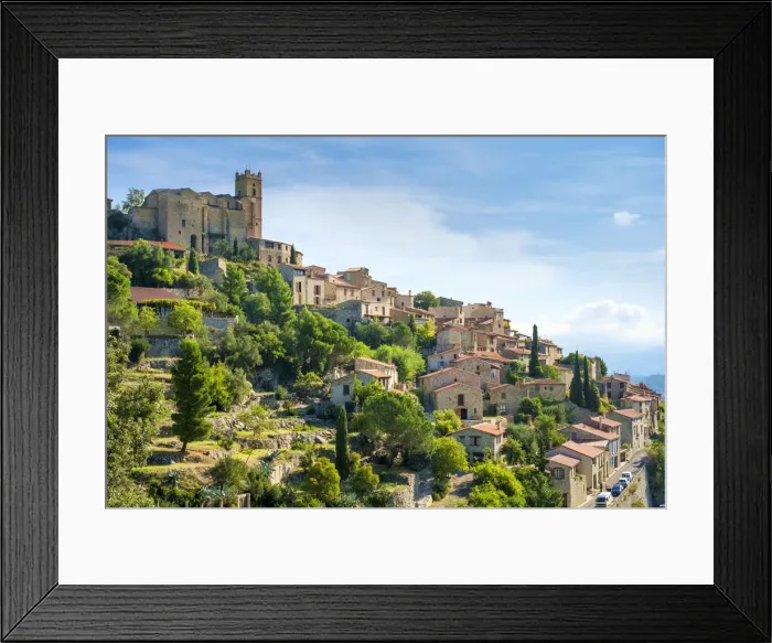 Framed Print : Hilltop town of Eus, Pyrenees-Orientales, Languedoc-Roussillon, France Framed Print : Hilltop town of Eus, Pyrenees-Orientales, Languedoc-Roussillon, France
